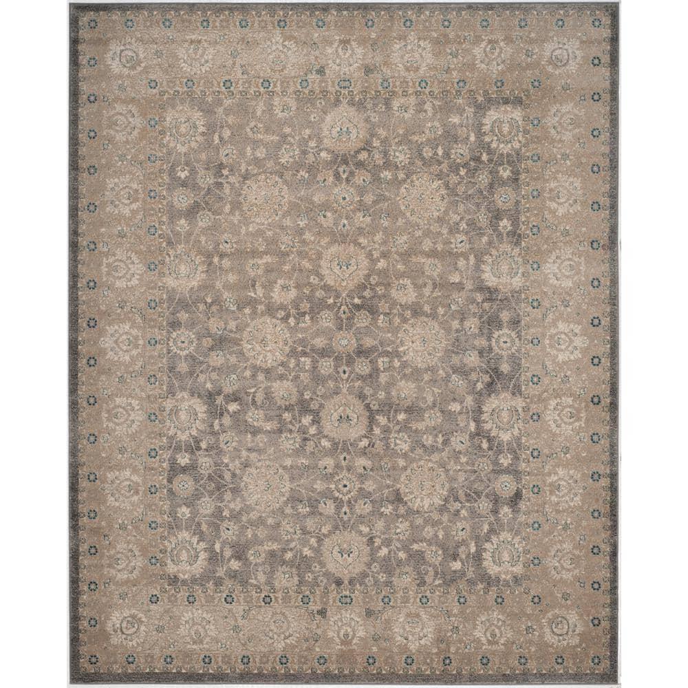 Sofia SOF330 Power Loomed Indoor Area Rug - Light Grey/Beige - 8'x11' - Safavieh.