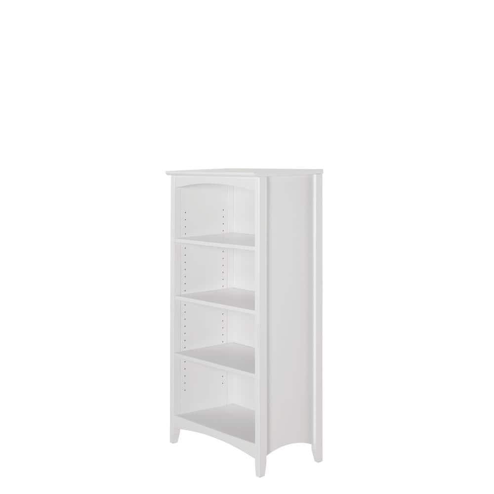 Shaker Style Bookcase - 48"H - White Finish