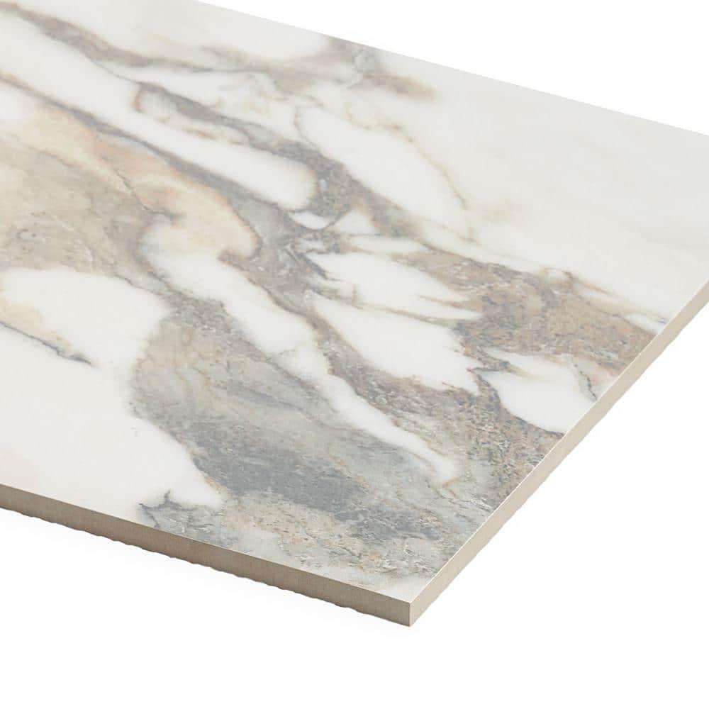 Bond Tile 12" x 24" Polished Marble Look Porcelain Floor and Wall Tile
