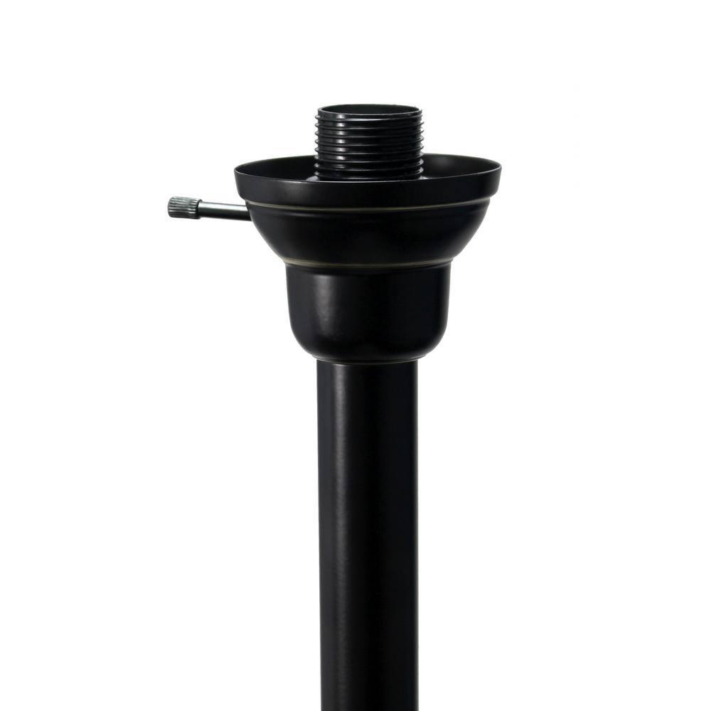 Torchiere Floor Lamp with 2 Reading Lights and Scalloped Glass Shades Bronze/White - Lalia Home: Adjustable, UL Listed, Metal Body