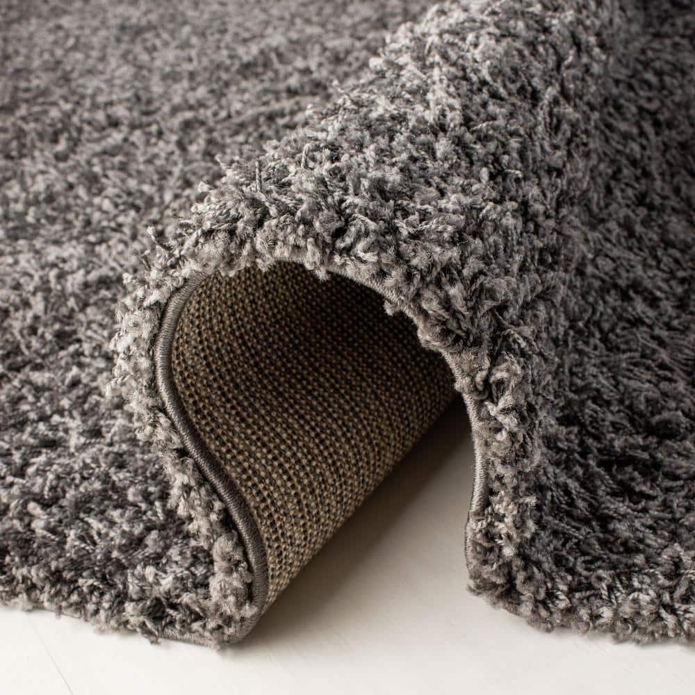 Athens Shag SGA119 Power Loomed Indoor Area Rug - Dark Grey - 9'x12' - Safavieh