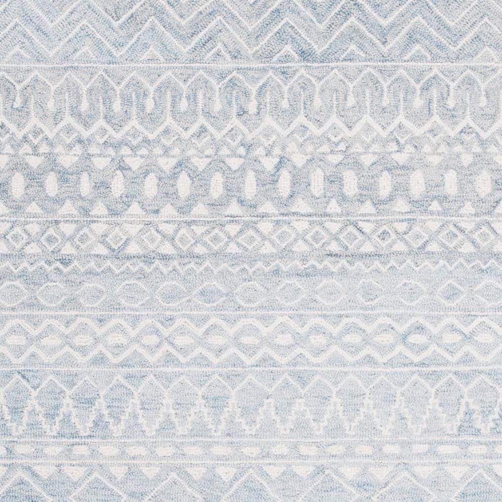 Micro-Loop MLP502 Hand Tufted Indoor Area Rug - Aqua/Ivory - 4'x6' - Safavieh