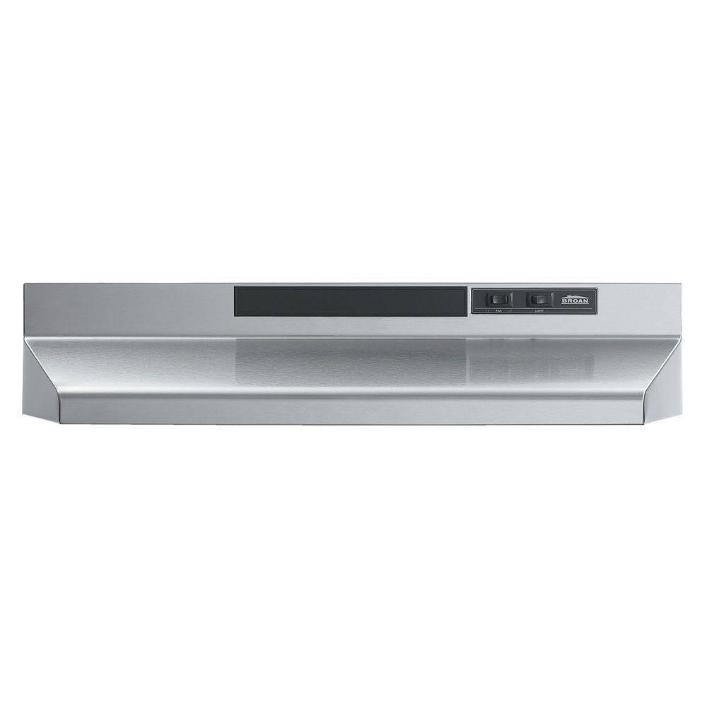 Broan NuTone Broan NuTone 24" Steel 190 CFM Convertible Under Cabinet Range Hood with Mesh Filter F402404