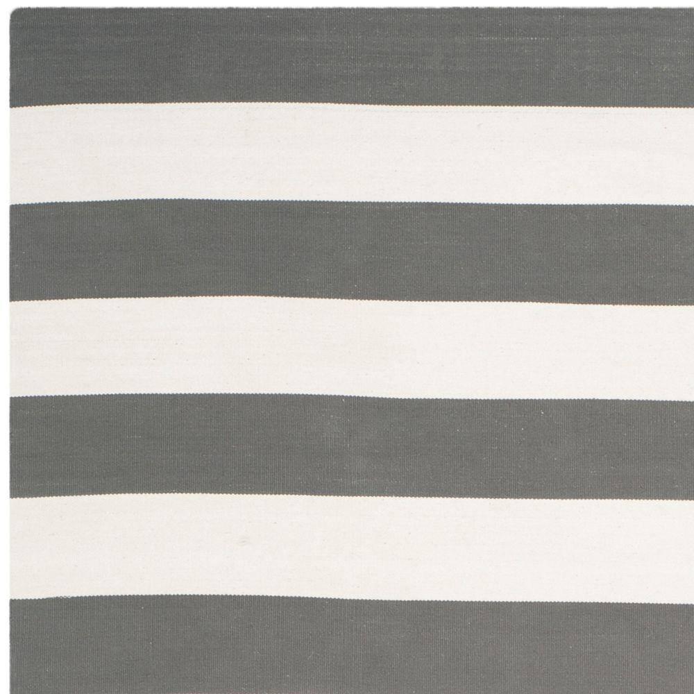 Montauk MTK712 Hand Woven Indoor Area Rug - Grey/Ivory - 8'x10' - Safavieh