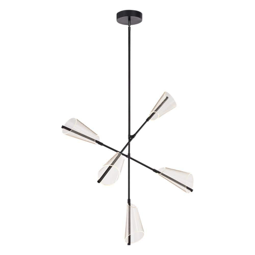Kuzco Lighting Mulberry 5 - Light LED Modern Linear Chandelier