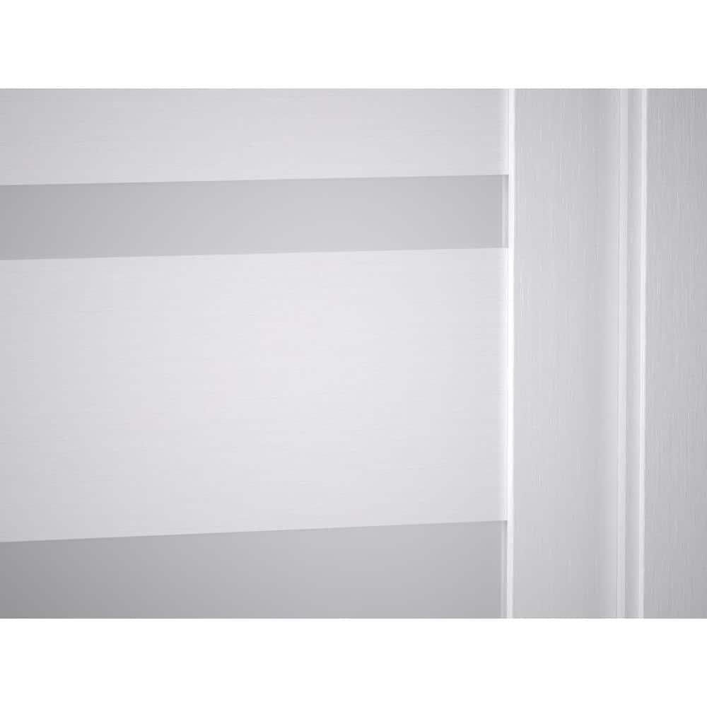 Belldinni Kina No Bore Solid Core 5-Lite Frosted Glass PP Finished Wood Composite Interior Door Slab