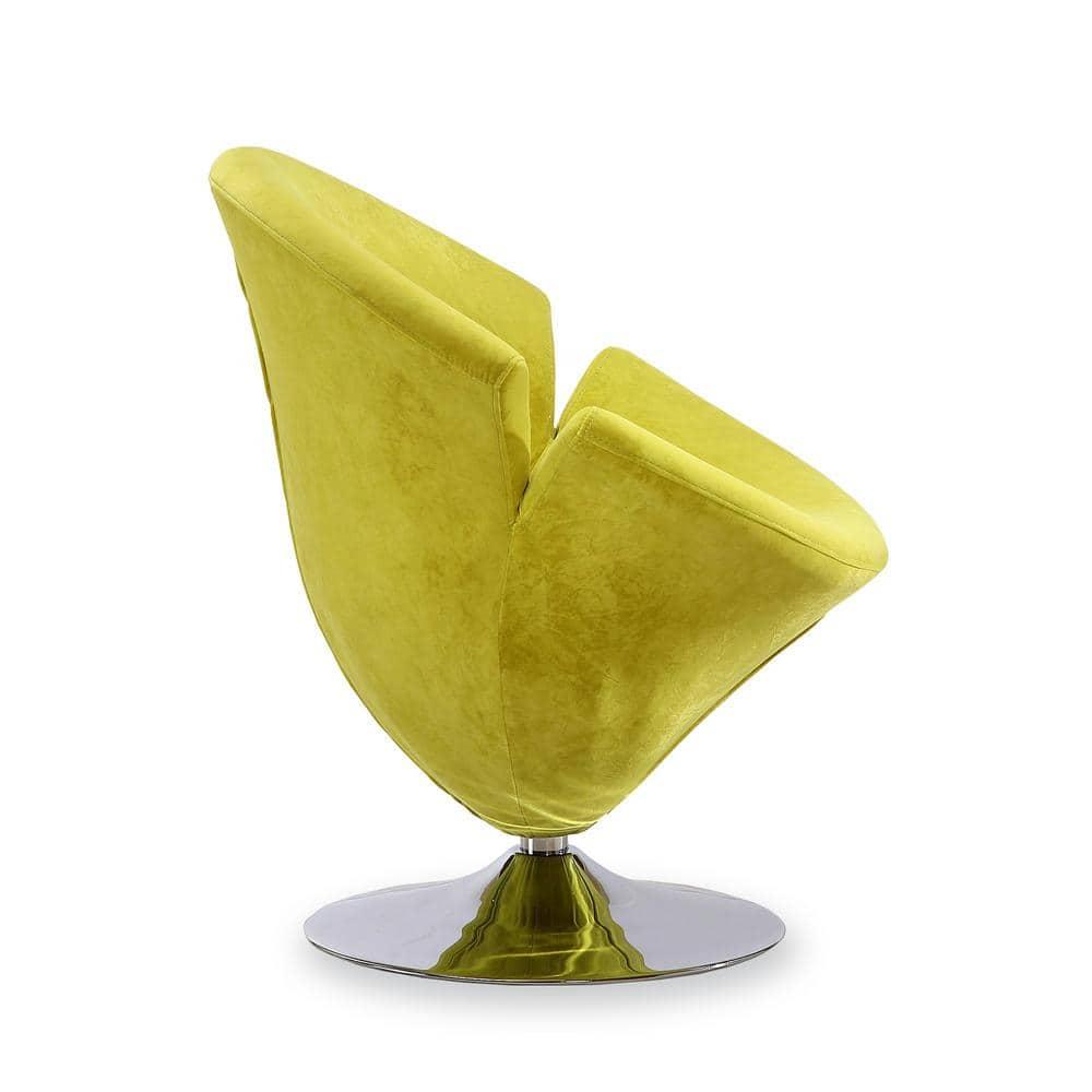 Aanayah Velvet Swivel Barrel Chair