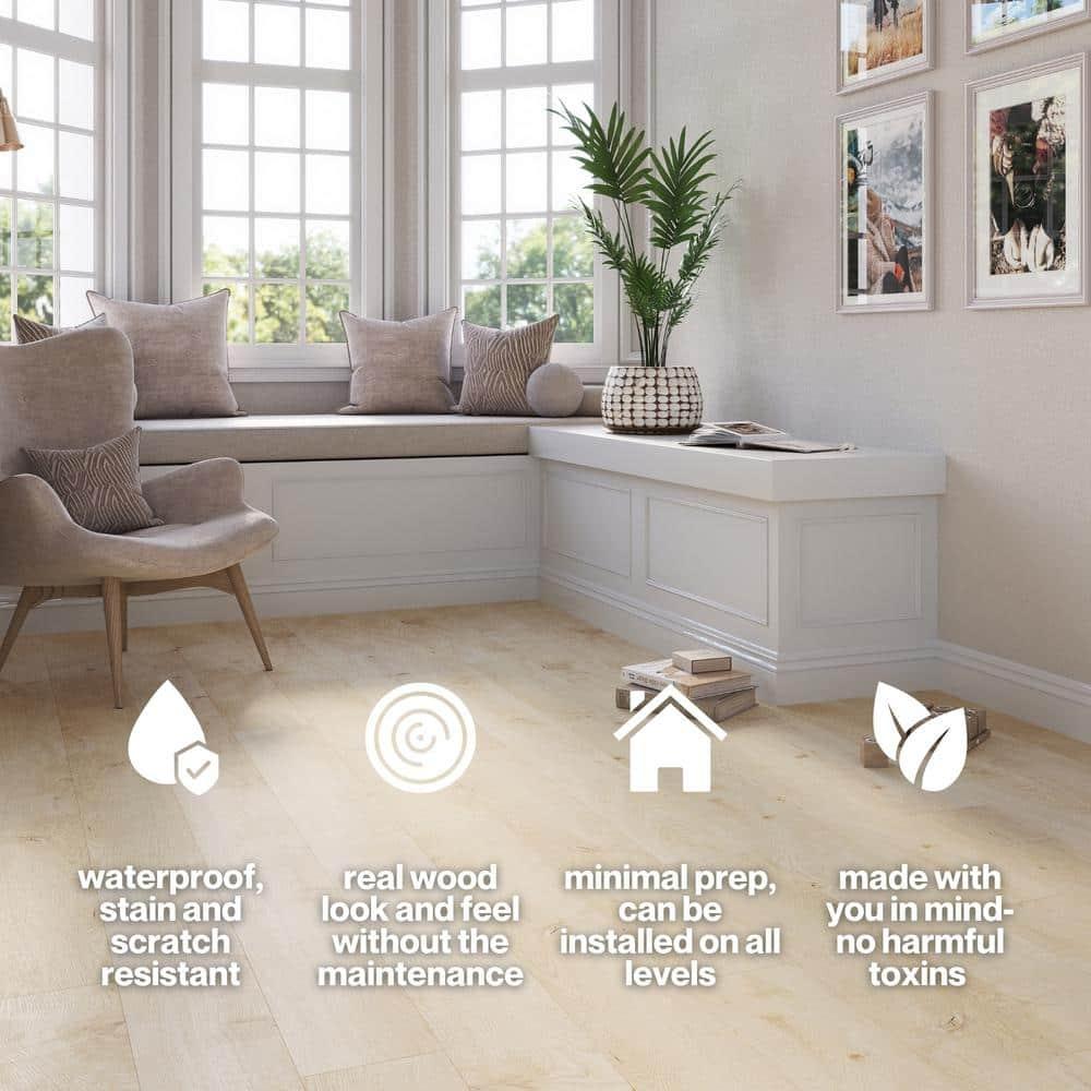 Lucida USA MaxCore Pro 20mil x 7.3" W x 48" L Click Lock Luxury Vinyl Plank Flooring