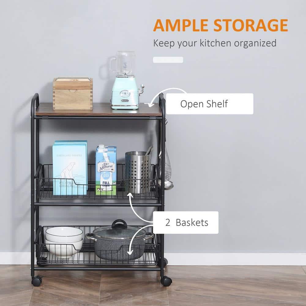 HomCom Kitchen Cart