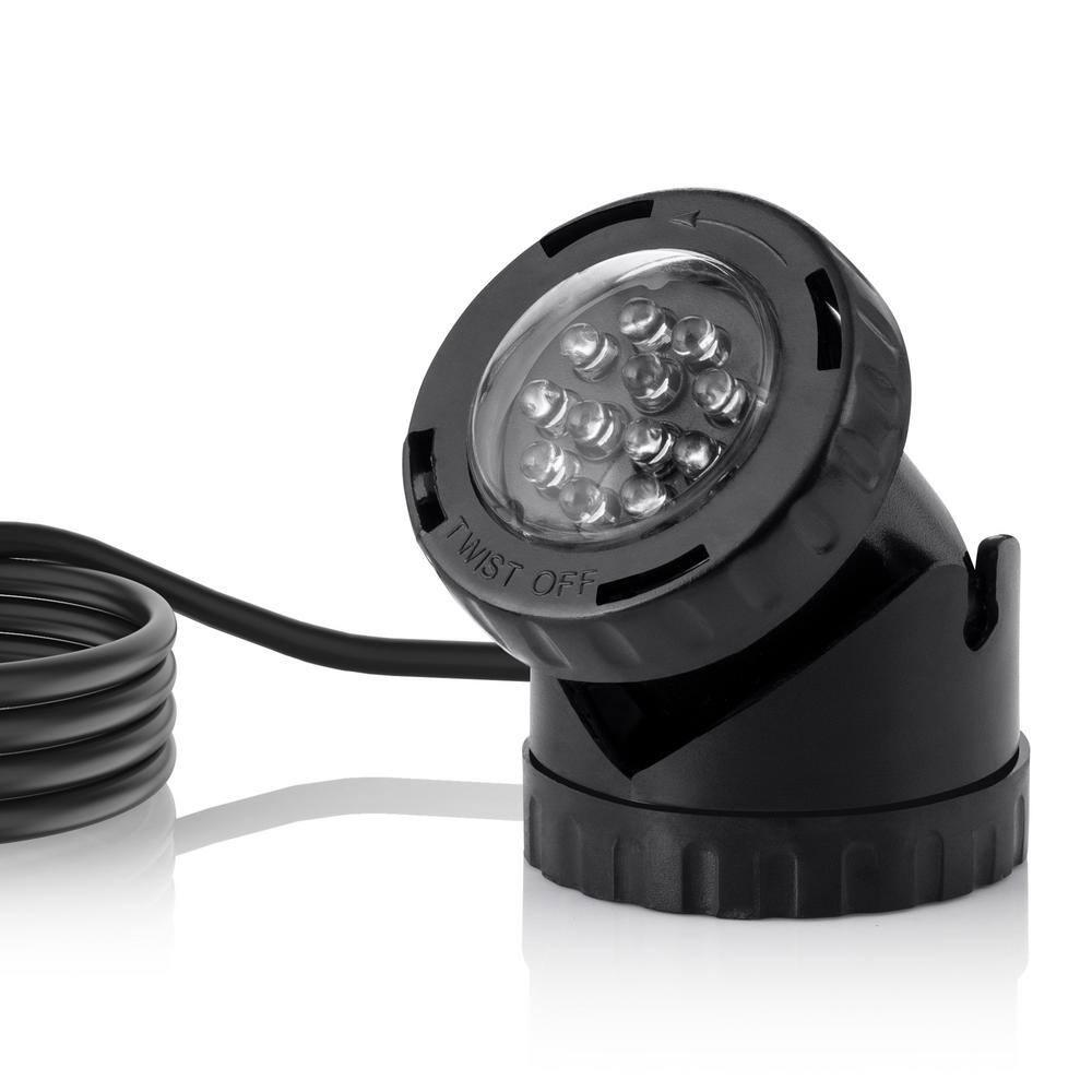 LED Submersible Light with Photocell & Transformer - Alpine Corporation: Weather-Resistant, Electric Powered Landscape Ground Spotlight