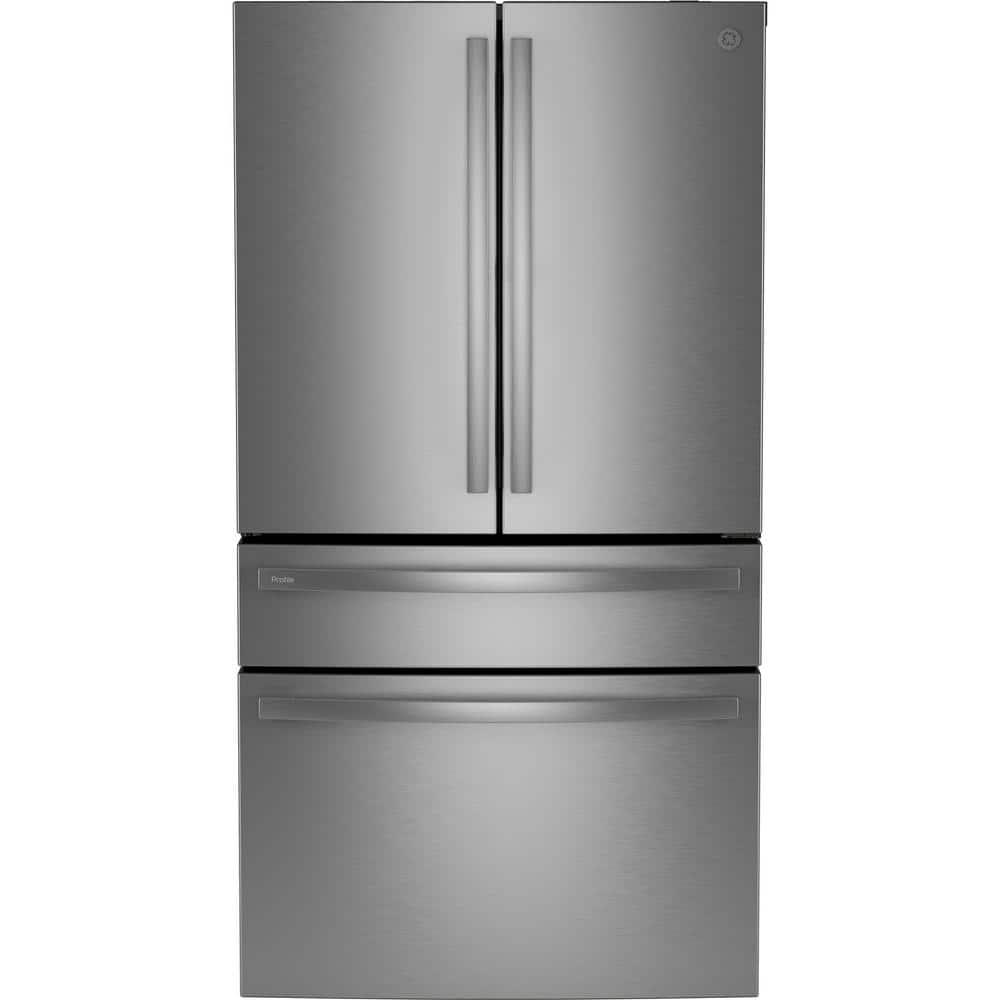 GE Profile™ Series Energy Star Smart 29 Cu. Ft. Fingerprint Resistant 4-Door French-Door Refrigerator