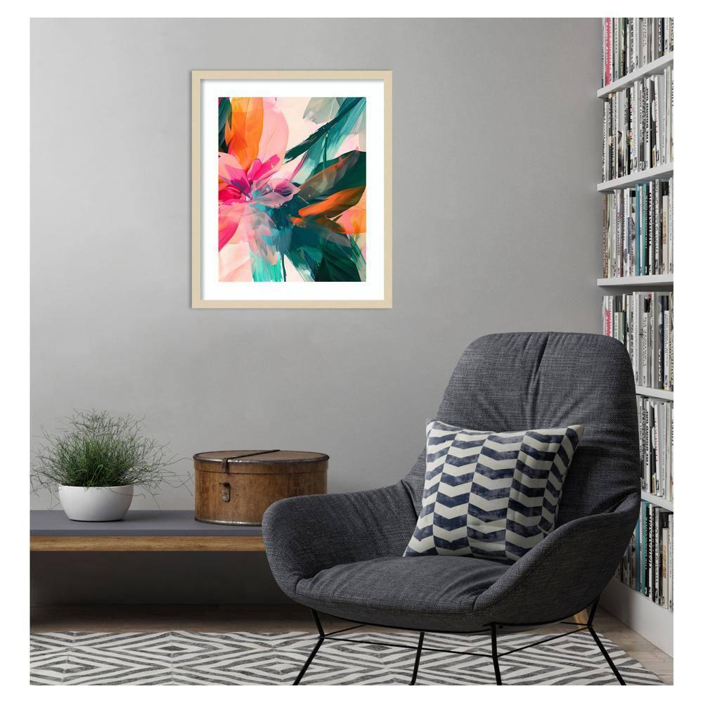Amanti Art 21"x25" Jumble Jungle by Walker Noble Wood Framed Wall Art Print