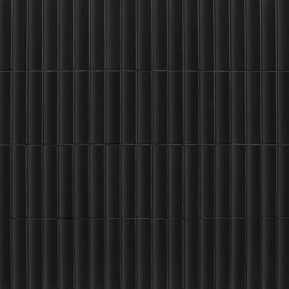 12.52" x 11.89" Honed Flucted Natural Marble Mosaic Tile