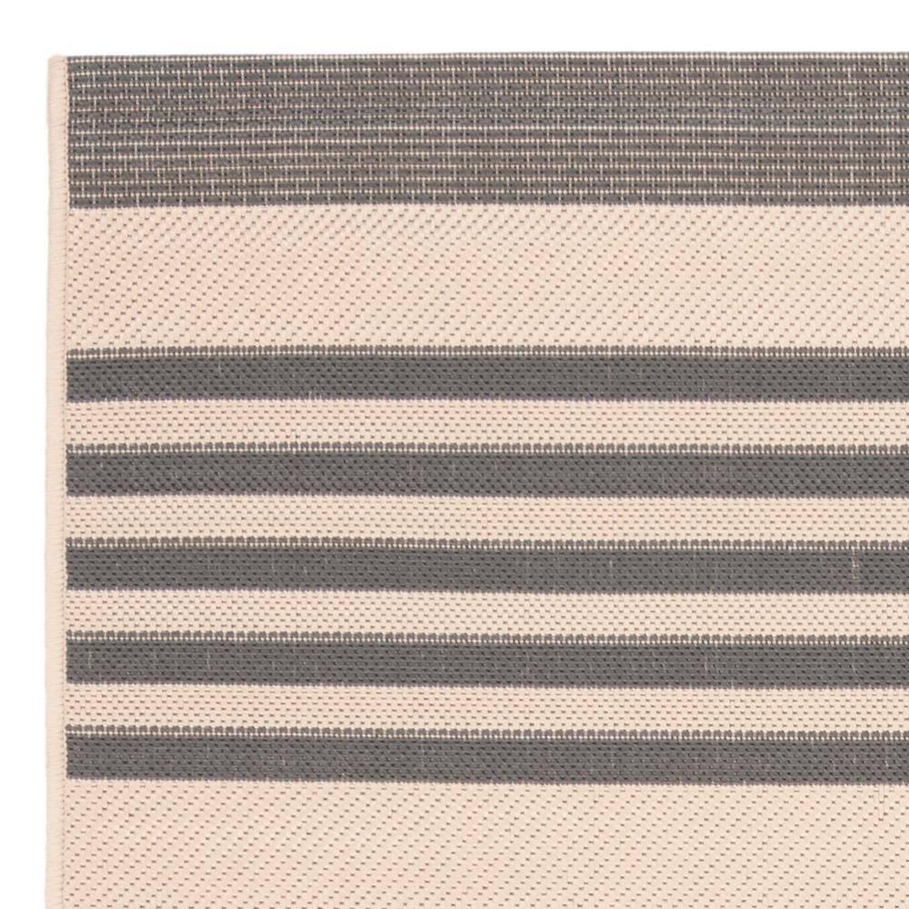 Courtyard CY6062 Power Loomed Indoor/Outdoor Area Rug - Grey/Bone - 5'3"x5'3" - Safavieh.