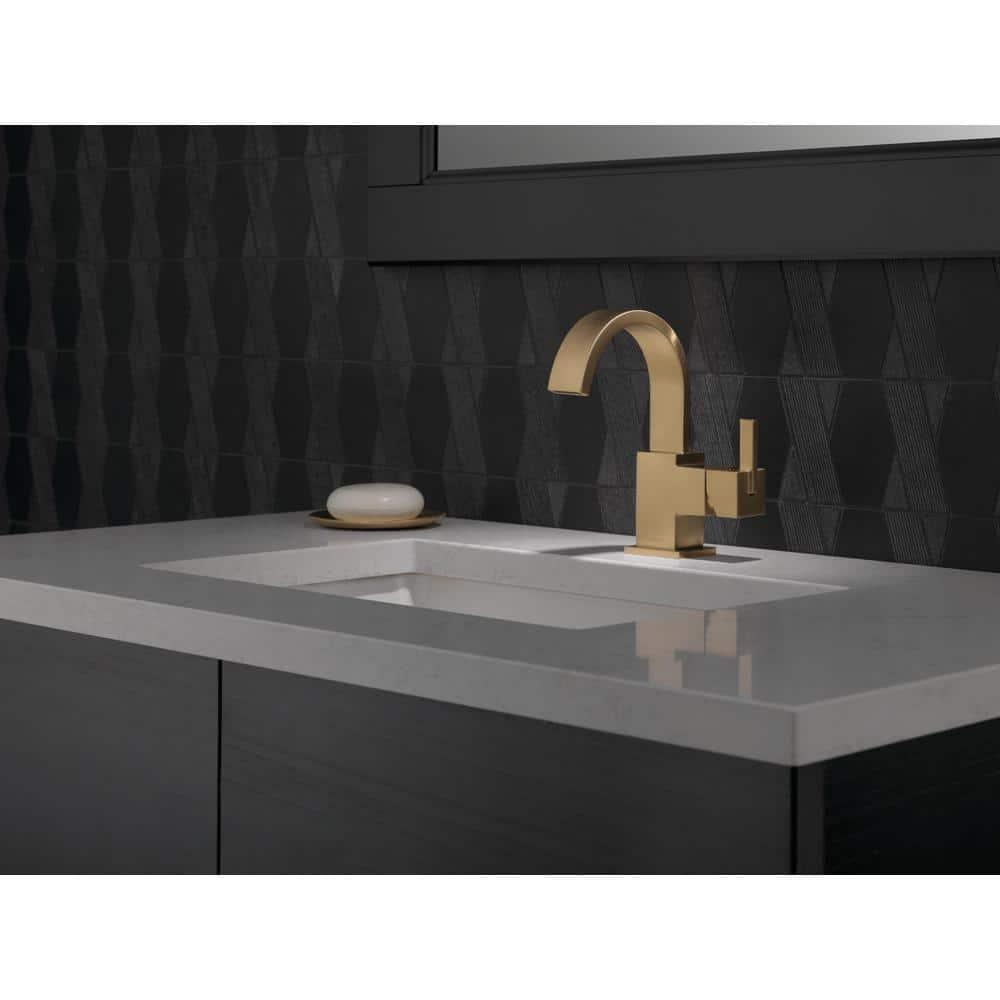 Vero Single Hole Bathroom Faucet with Drain Assembly, Single Handle Bathroom Sink Faucet