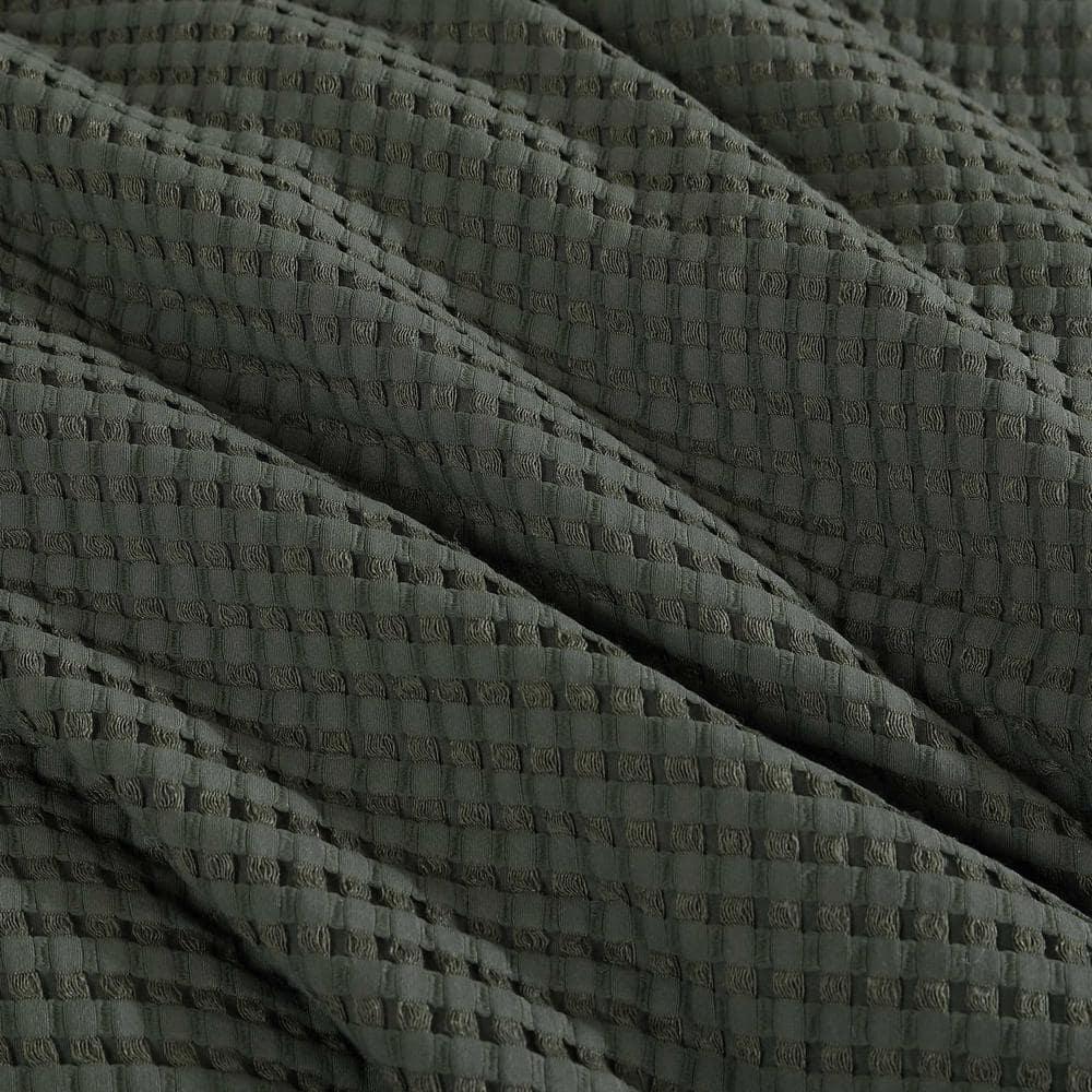 Kenneth Cole Solid Waffle Reversible Comforter Set