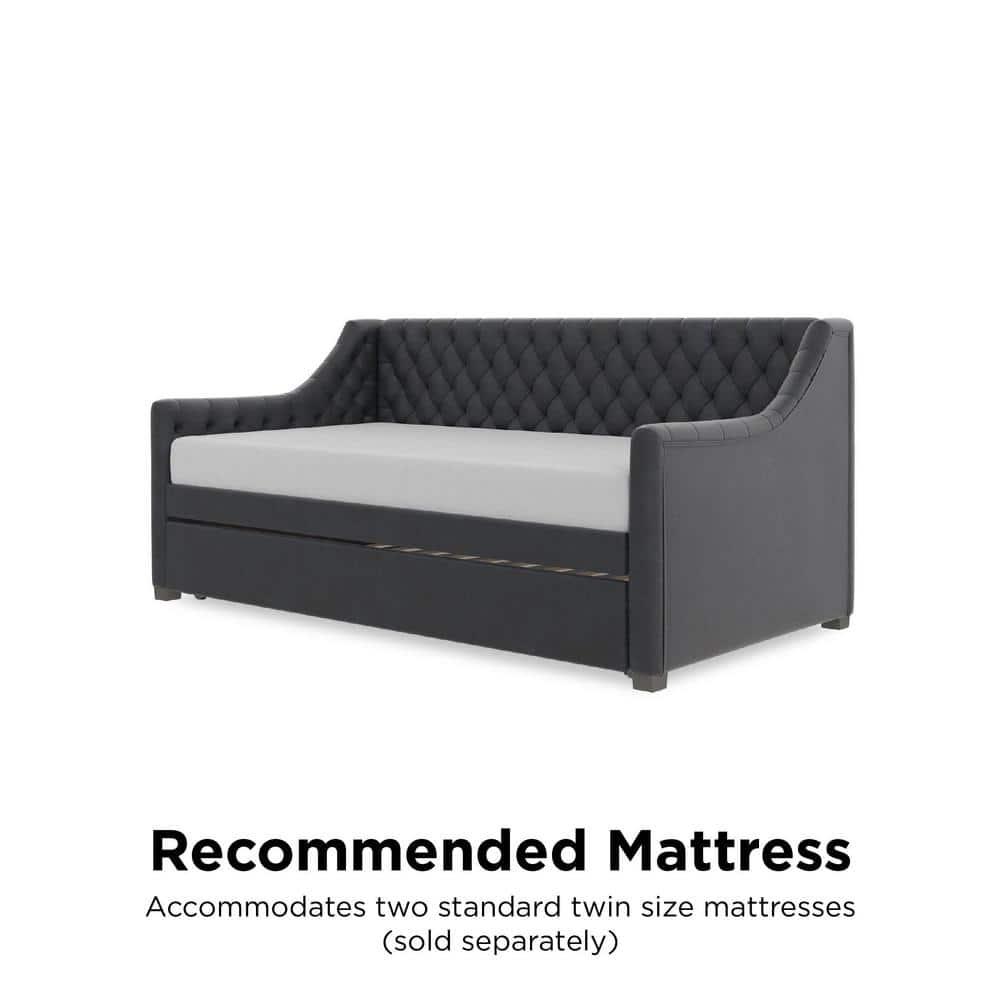 Monarch Hill Ambrosia Upholstered Daybed with Trundle
