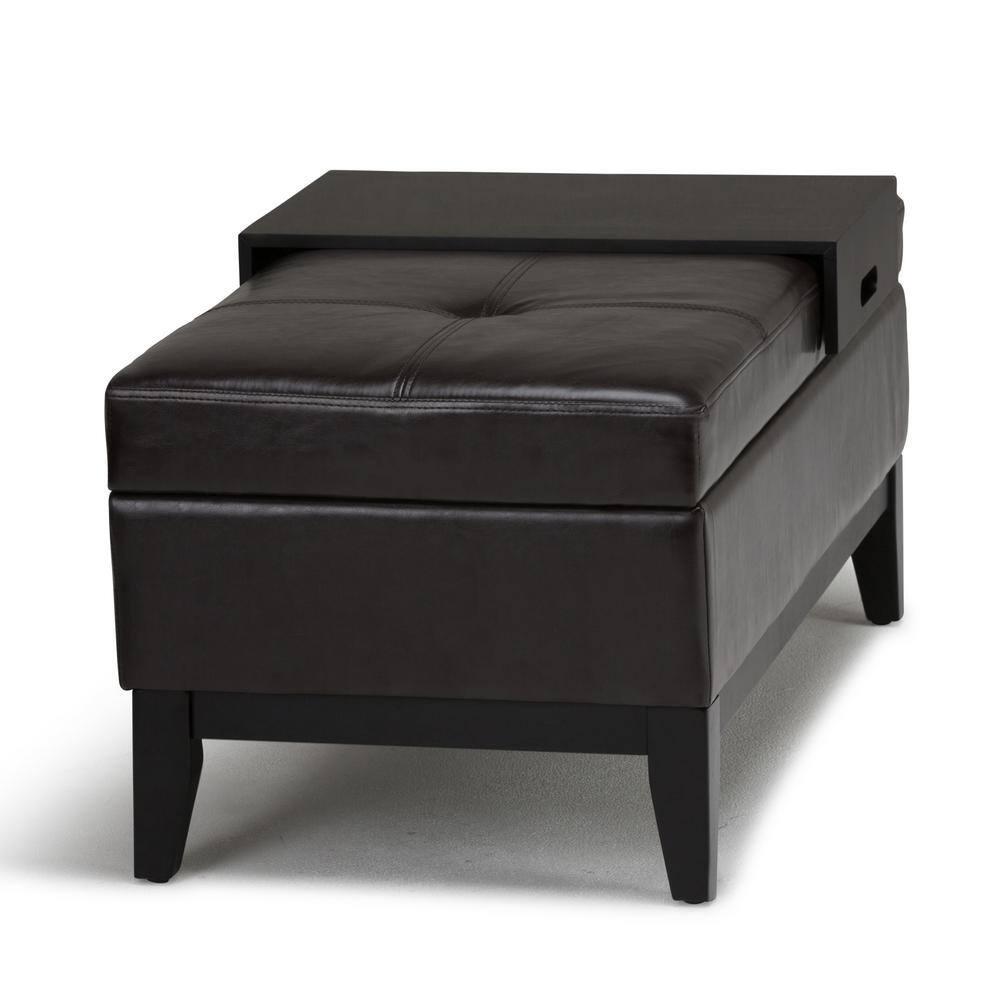 Oregon Faux Leather Ottoman