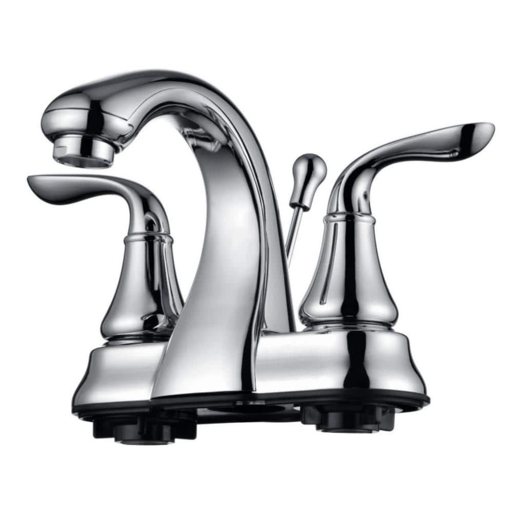 Centerset Bathroom Faucet with Drain Assembly