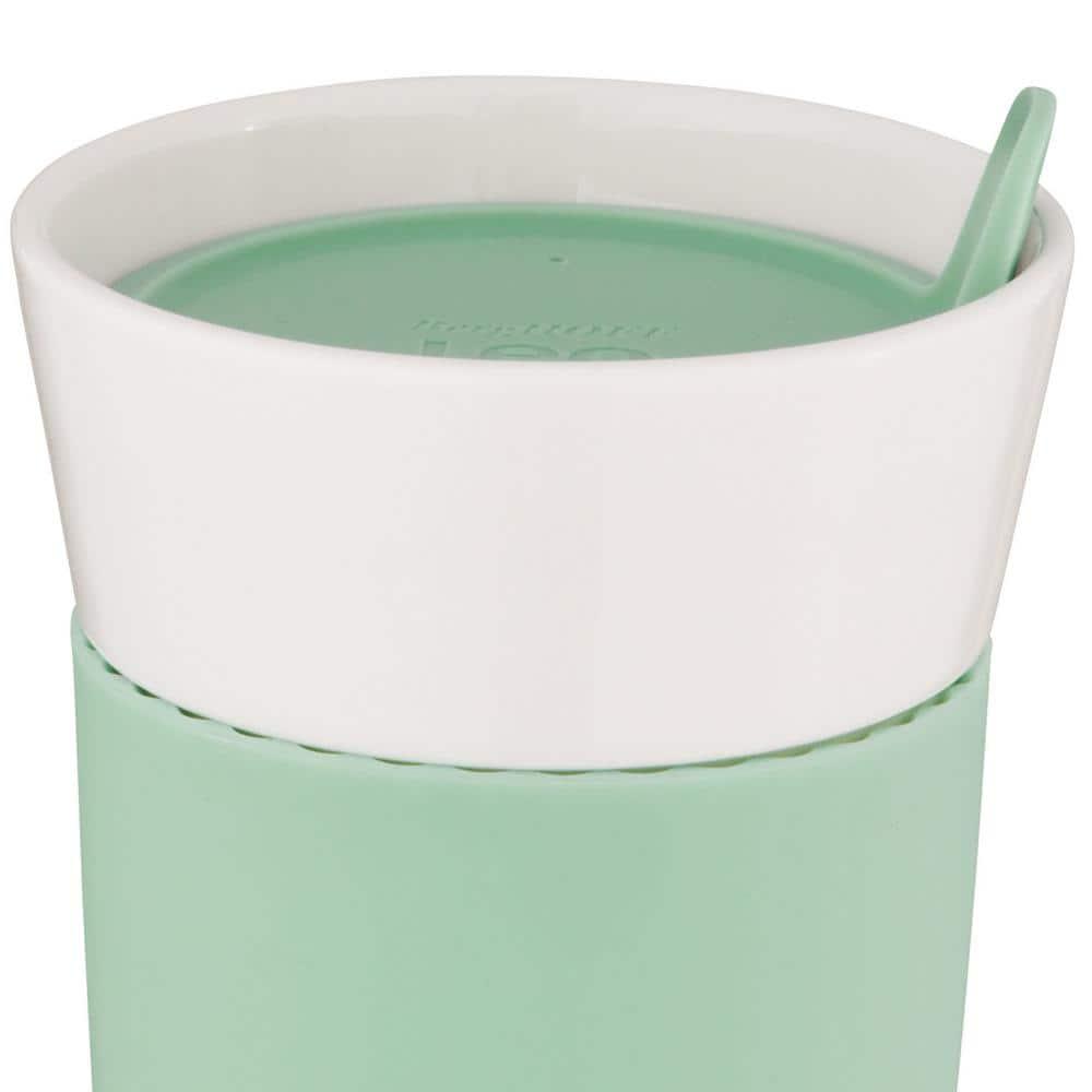 BergHOFF Leo 11.2oz Porcelain Travel Mug, Green