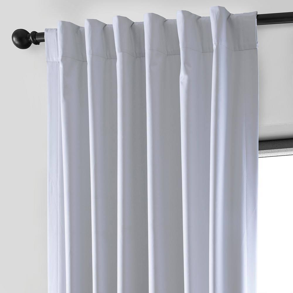 HPD Half Price Drapes Essential Solid Blackout Curtains for Bedroom 96 Inches Long (1 Panel) Thermal Insulated Blackout Curtains for Living Room Rod Pocket Window Curtains, 50W x 96L, Off White