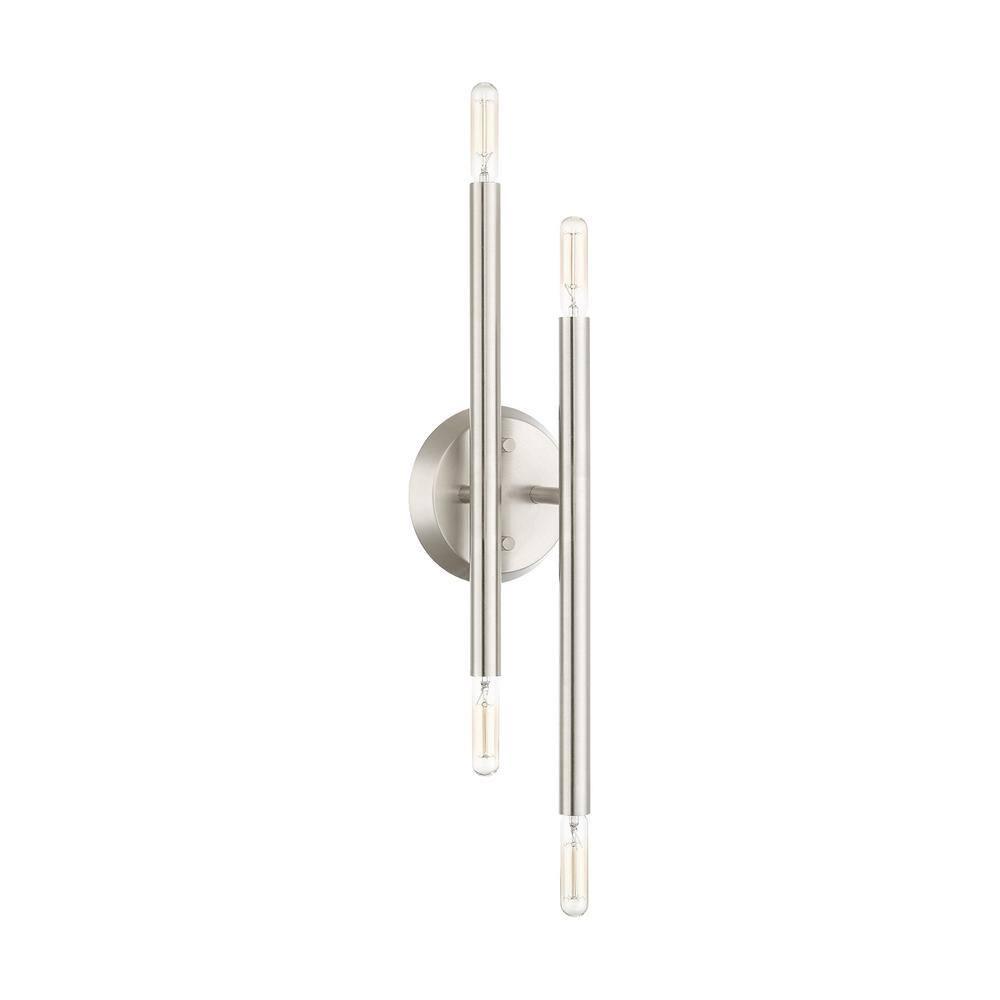 Livex Lighting Soho 4 - Light Wall Light in  Brushed Nickel