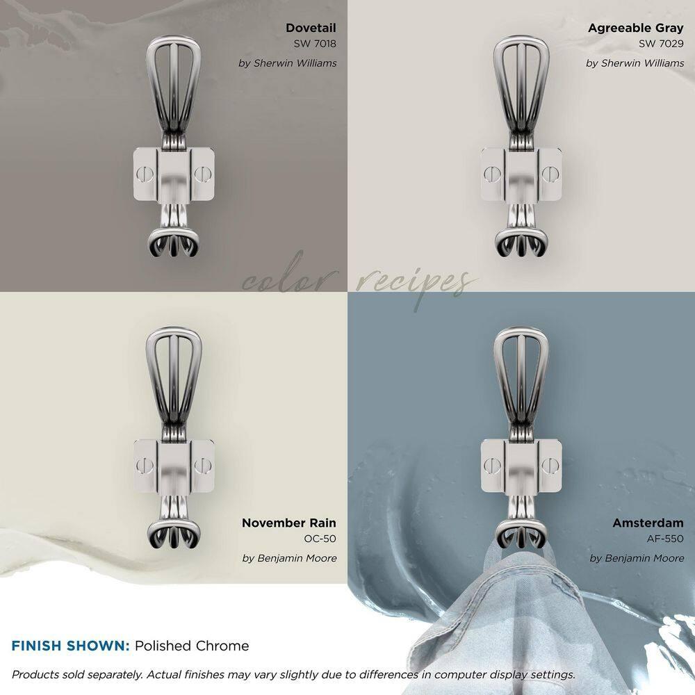 Vinland Transitional Double Prong Decorative Wall Hook