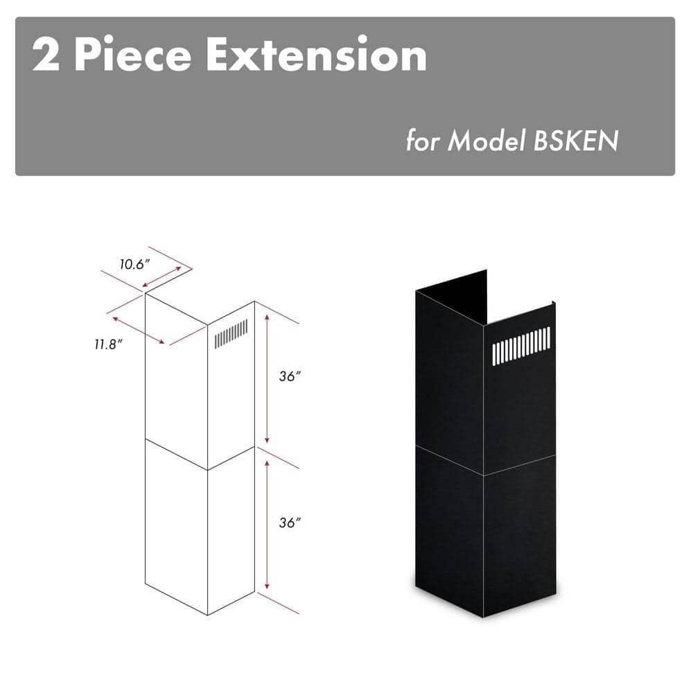 ZLINE Range Hood Chimney Extension for 10 ft. - 12 ft. Ceilings