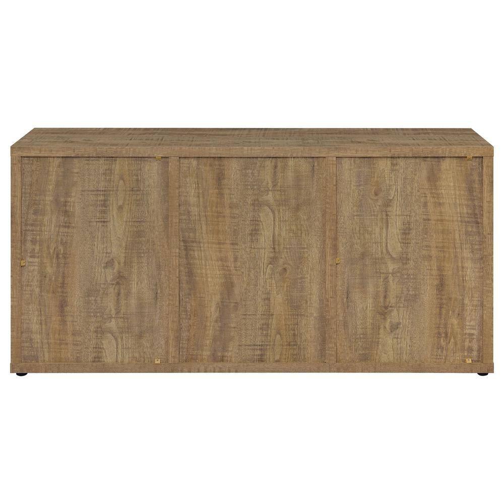 Coaster Jamestown Farmhouse 2 Door Sideboard with Wine Storage Mango Brown