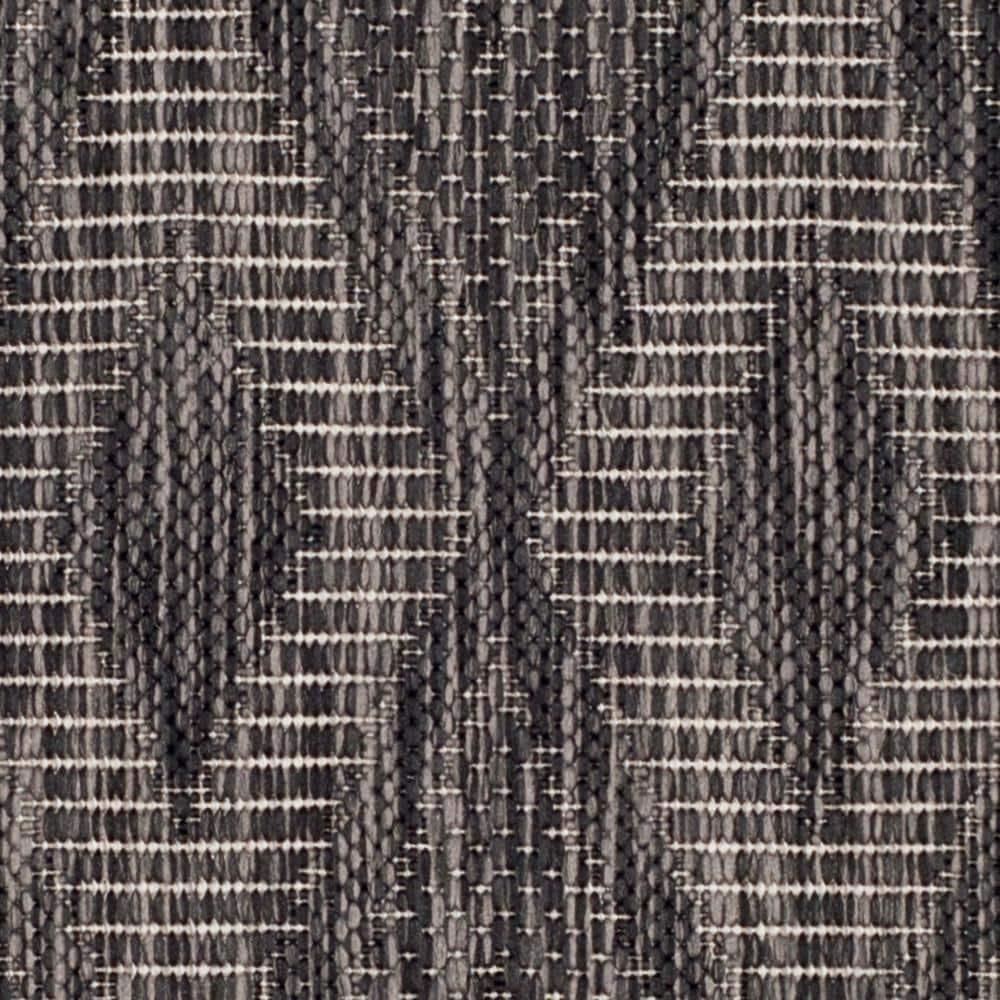 Courtyard CY8522 Power Loomed Indoor and Outdoor Accent Rug - Black/Black - 2'x3'7" - Safavieh