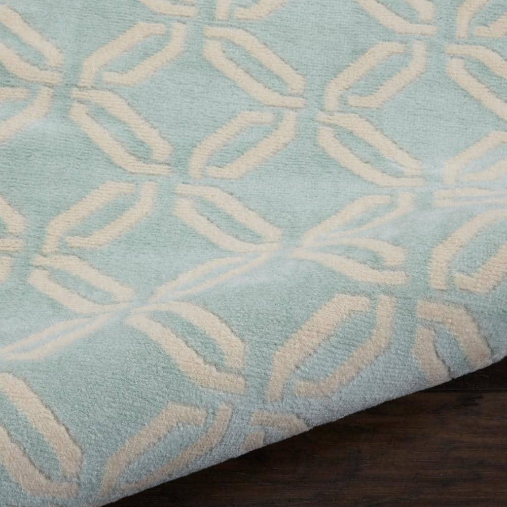 Nourison Jubilant 2 x 4 (ft) Loomed Polypropylene Green Rectangular Indoor Abstract Area rug