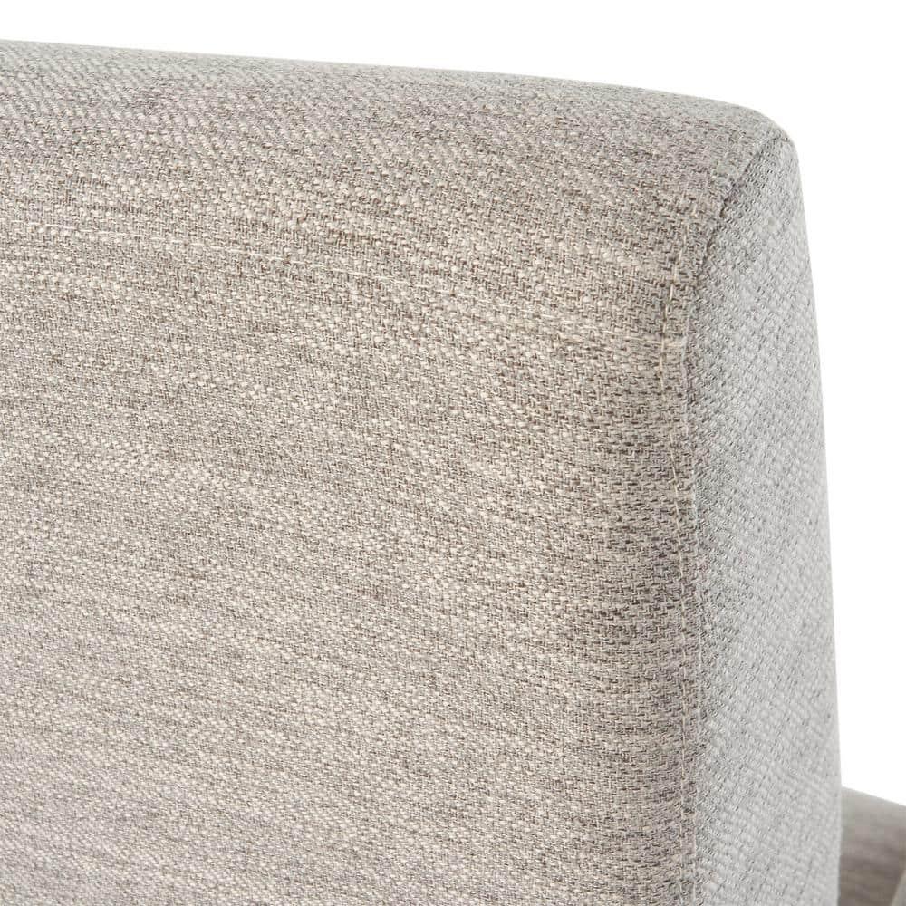 Alscot Contemporary Push Back Recliner Light Gray - Christopher Knight Home: Nailhead Trim, Polyester Upholstery