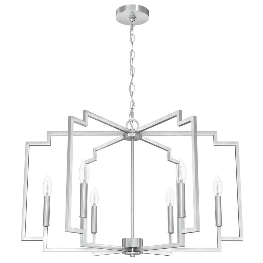 Hunter Fan Hunter 30 Inch Zoanne 6 Light Chandelier Ceiling Light Fixture