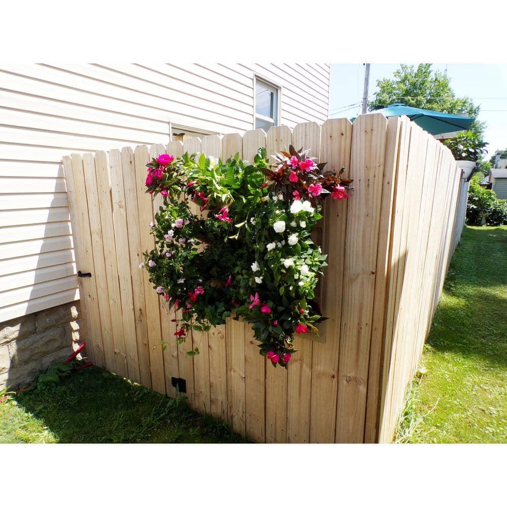 Bloomers Wall Flowers Vertical Gardening System – Create Gardens on Walls – Holds up to 4 Potted Plants – Black