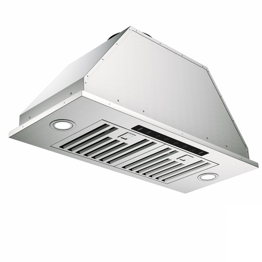 36'' VIKIO 900 Cubic Feet Per Minute Ducted Insert Range Hood with Baffle Filter and Light Included