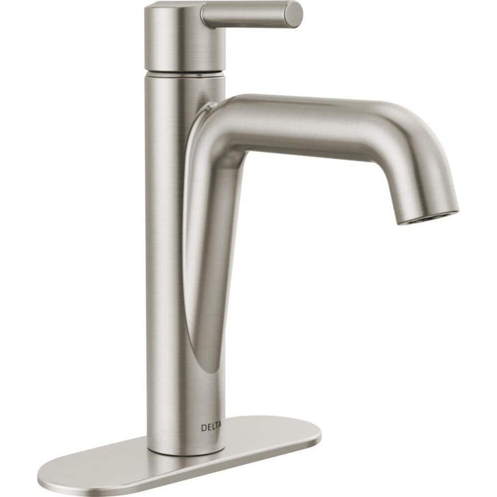 Nicoli Single Hole Bathroom Faucet with Drain Assembly, Single Handle Bathroom Sink Faucet