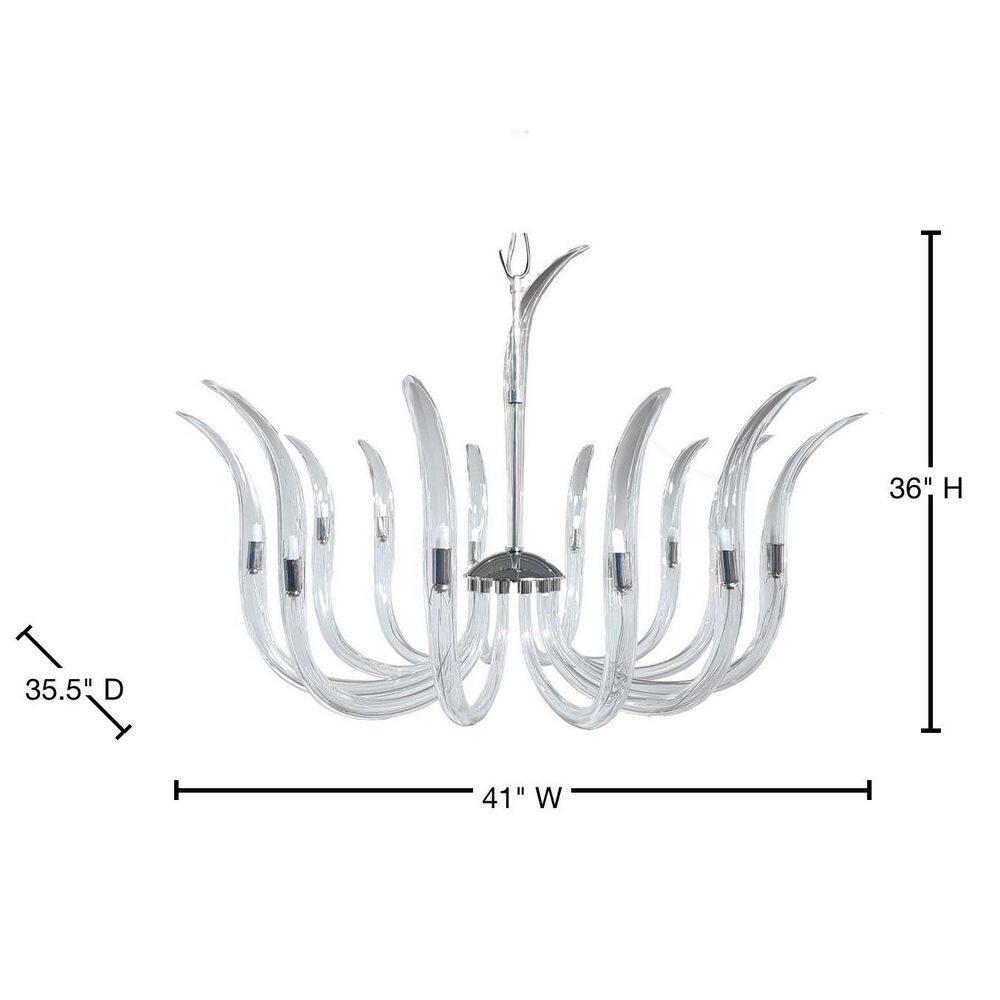 Metropolitan by Minka Cisne 14 - Light Dimmable Classic / Traditional Chandelier