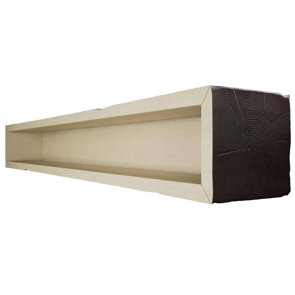 Ekena Millwork Pecky Cypress Endurathane Faux Wood 3-Sided Ceiling Beam (U-beam)