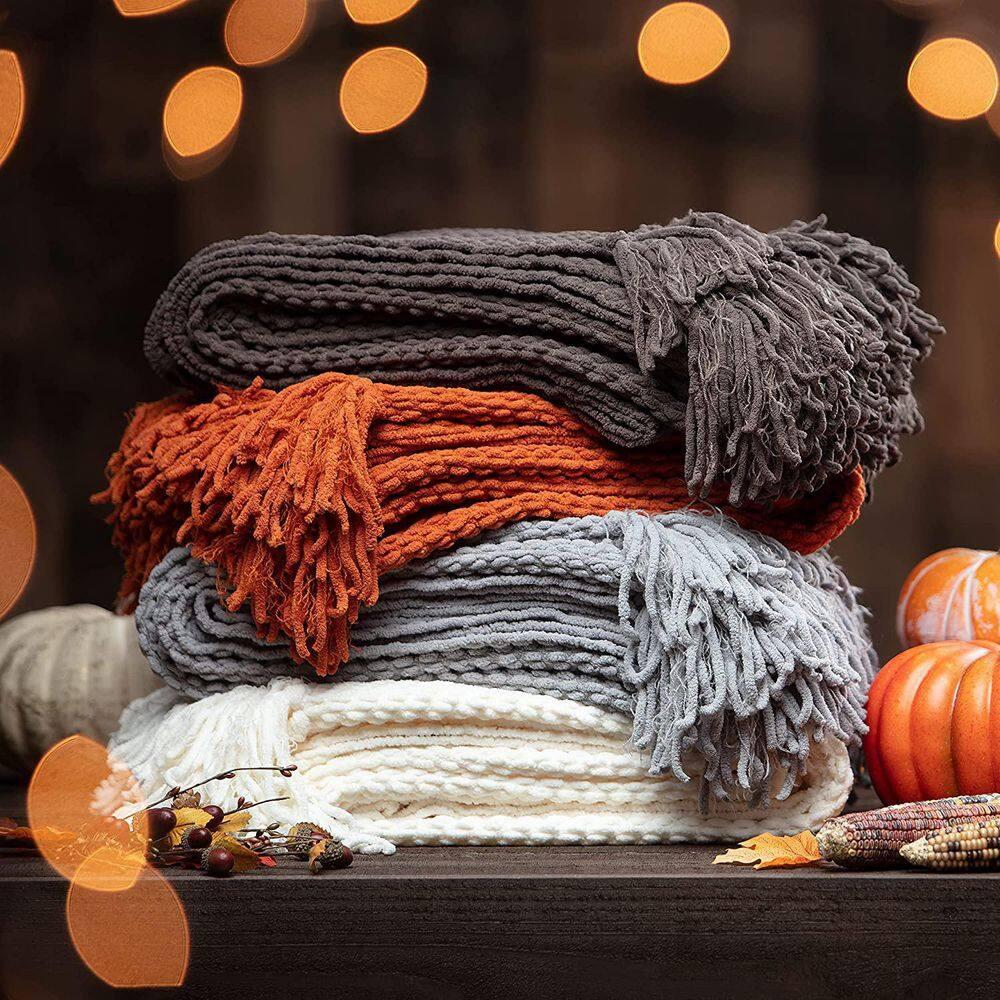 Chanasya Textured Knitted Throw & Reviews | Wayfair
