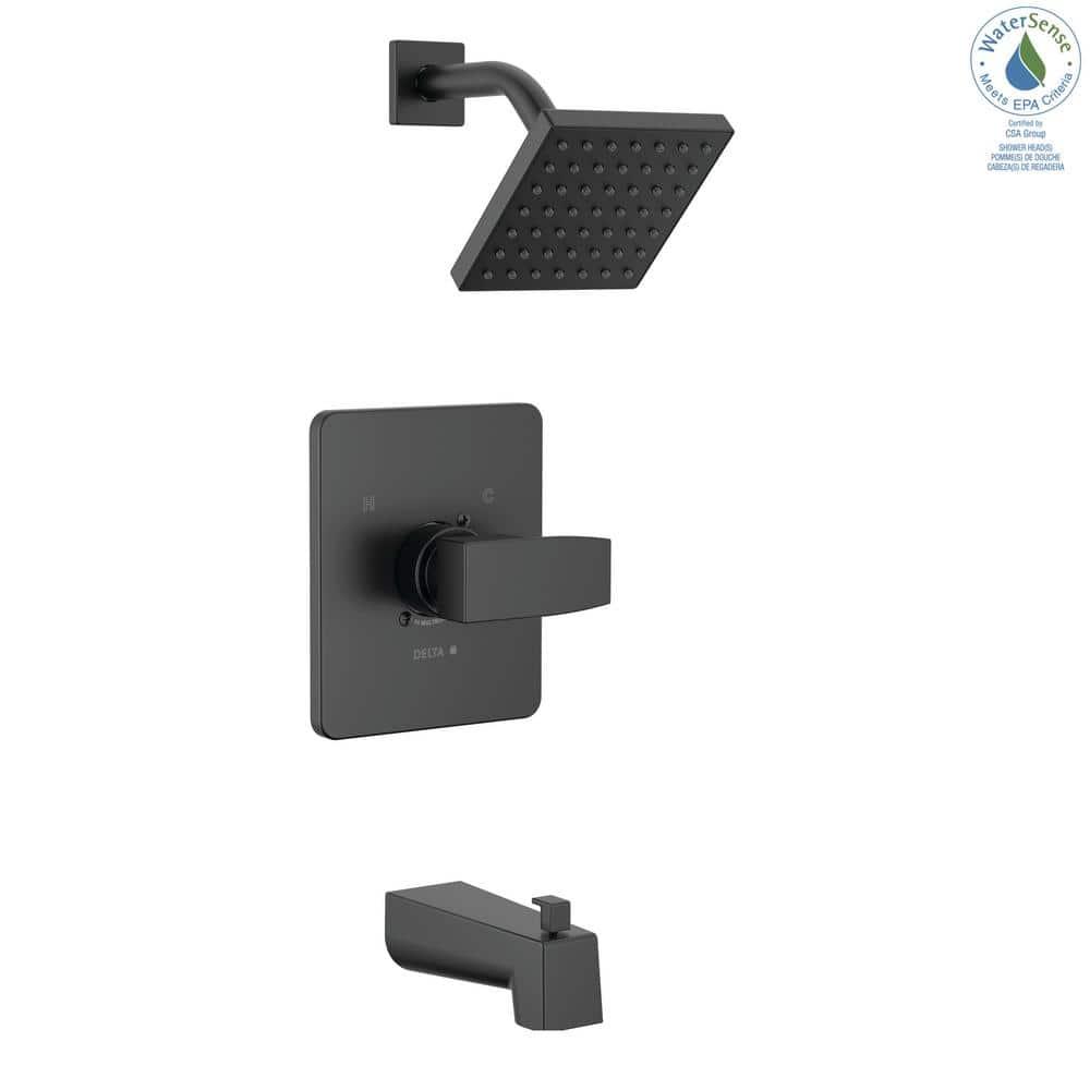 Modern Monitor 14 Series 1-handle Single Function Square Tub & Shower Trim