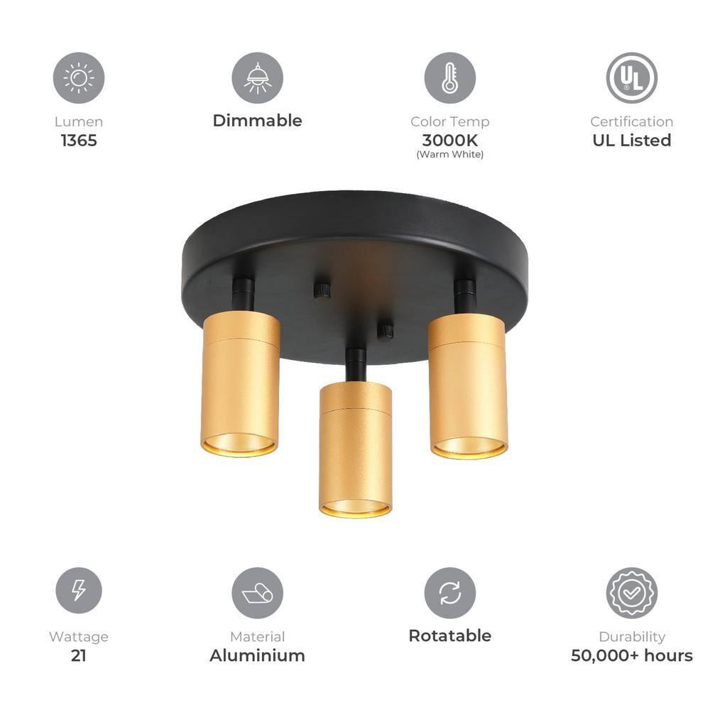 Vidalite 11.6'' 3 -Light Track Kit with Dimmable