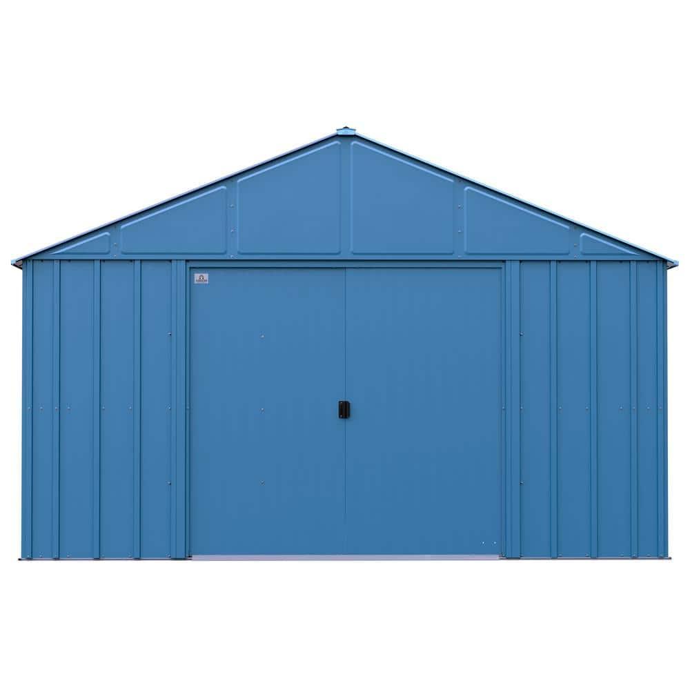 12 ft. W x 12 ft. D Galvanized Steel Storage Shed