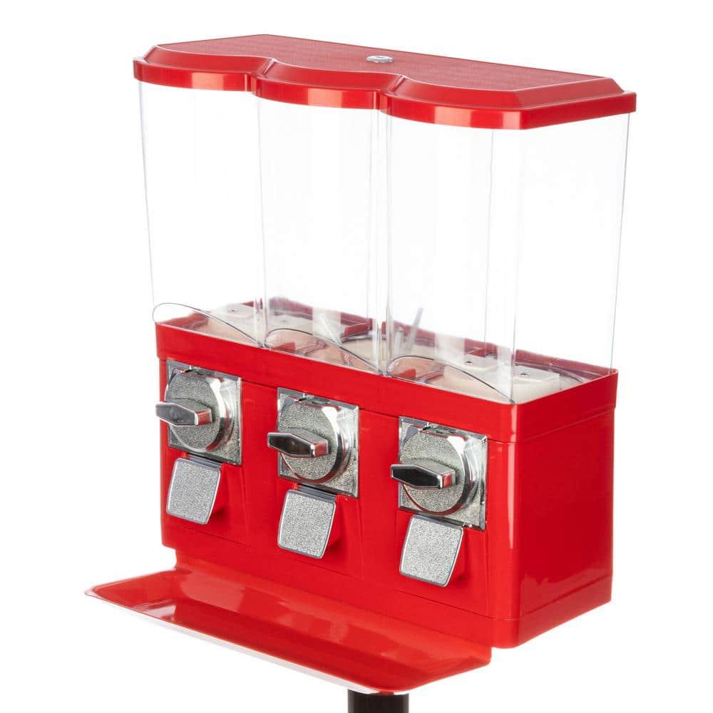 Great Northern Popcorn Great Northern Popcorn Triple Gumball Machine with Stand Red