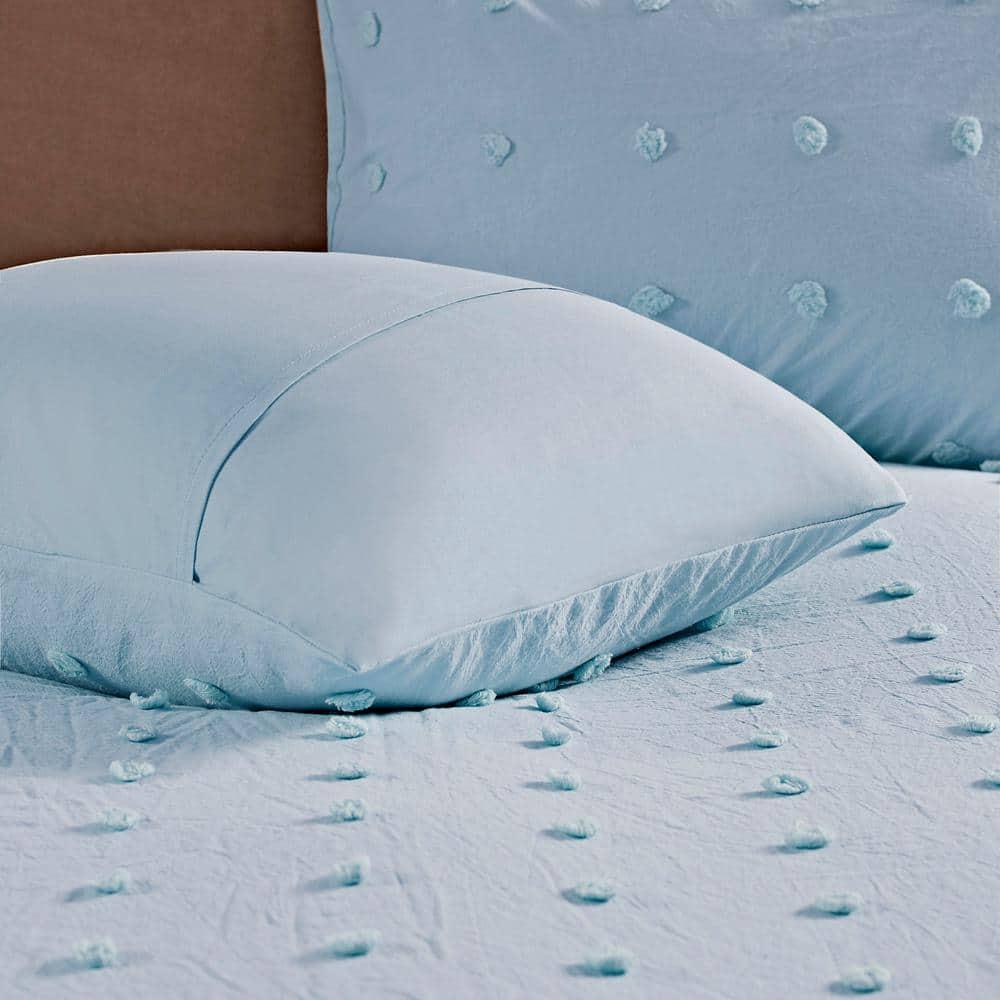 Intelligent Design Brooklyn Cotton Jacquard Comforter Set with Euro Shams and Throw Pillows