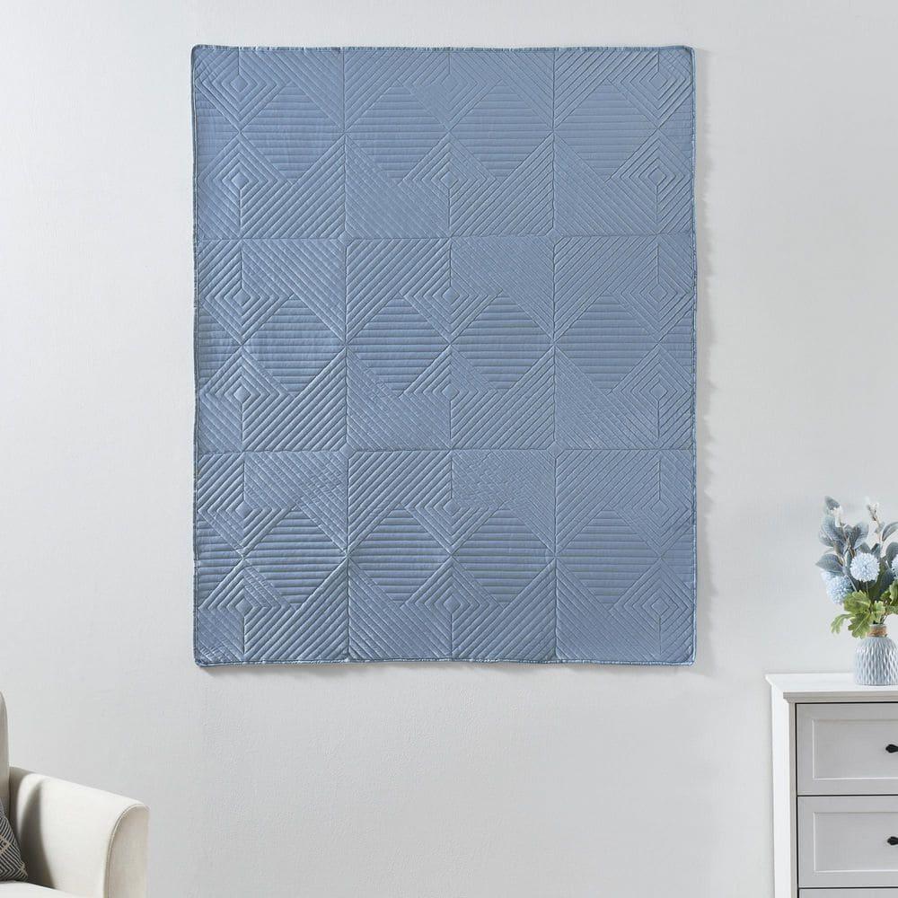 Greenland Home Fashions Riviera Velvet Quilted Throw