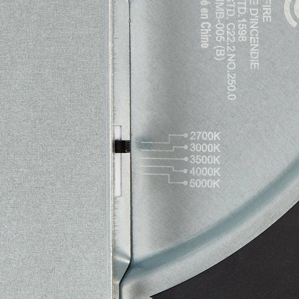 Maxxima 12 in. LED Flush Mount Ceiling Light, 5 CCT Round Panel Light