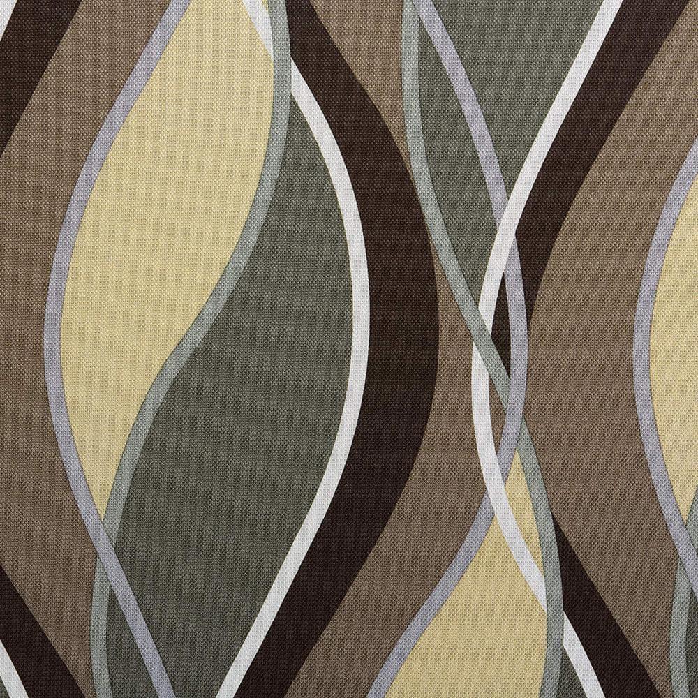 48"x63" No. 918 Semi-Sheer Intersect Ogee Wave Print Grommet Curtain Panel Spruce: Room Darkening Green Curtain