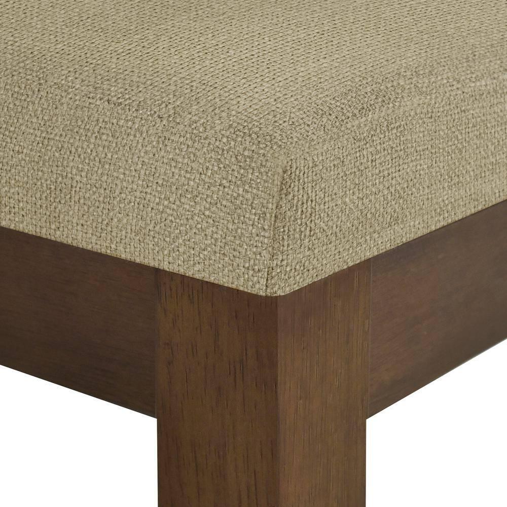 510 Design Set of 2 Everly Upholstered Channel Back Dining Chairs Dark Taupe: Polyester & Linen, Wood Legs