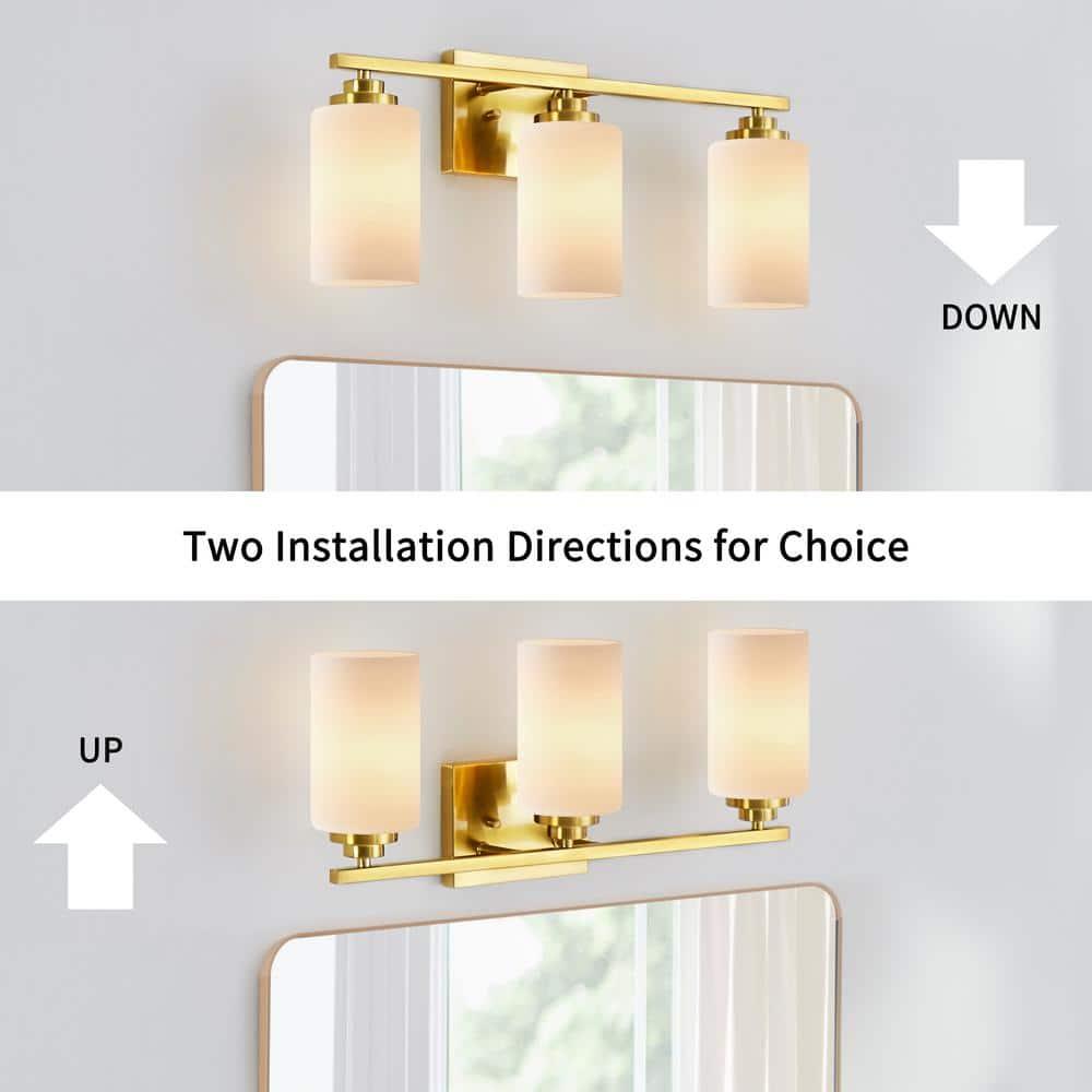Kawoti Vanity Light With Frosted White Glass