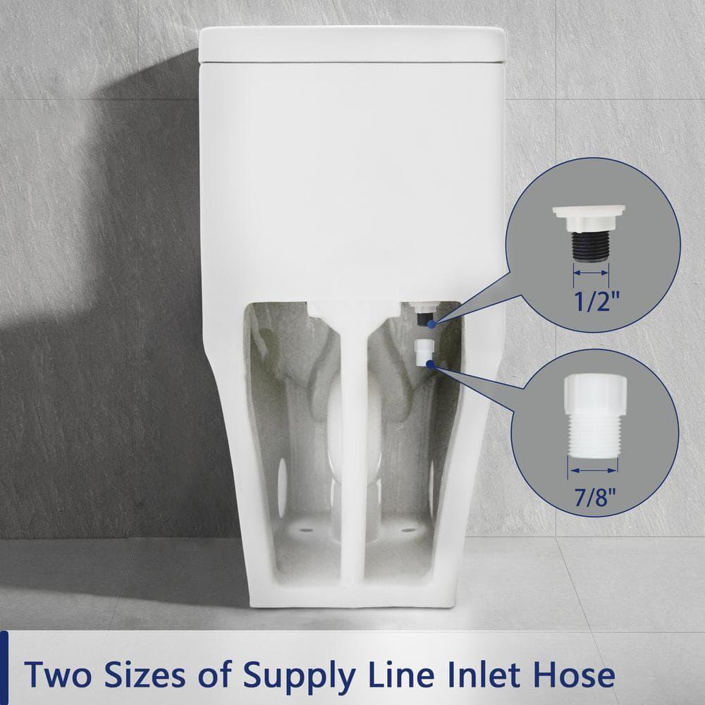 Ally Standard Bathroom Toielt, Modern Toilet with Comfort Chair Height Floor Mounted(Seat Included)